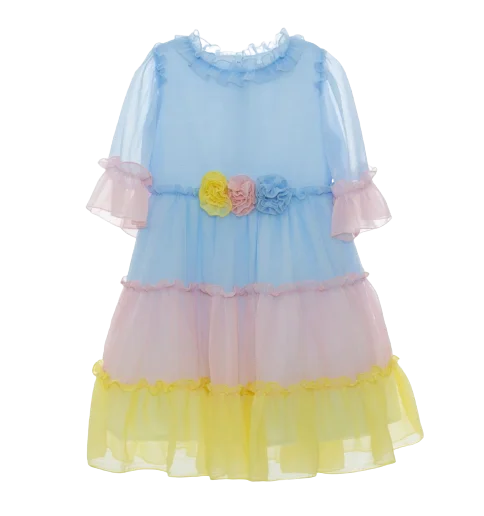 Multicolor Chiffon Dress