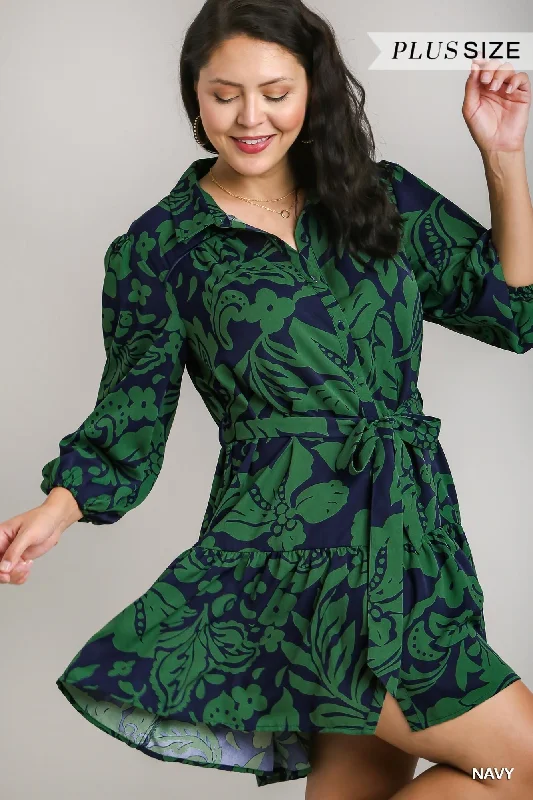 Plus Bold Blooms Dress
