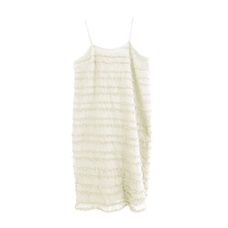 Rowena Slip Dress - Striped Voile