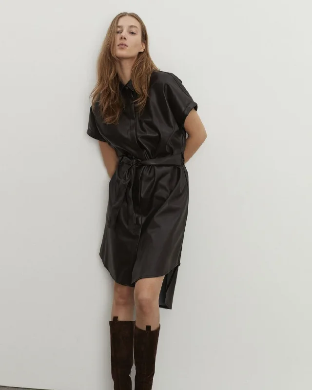 LOUSW DRESS - Dark brown