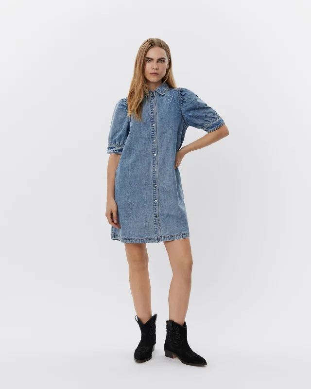 IDRISSW DRESS - Light denim blue