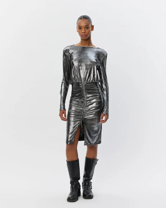 ALEXISSW DRESS - Dark silver