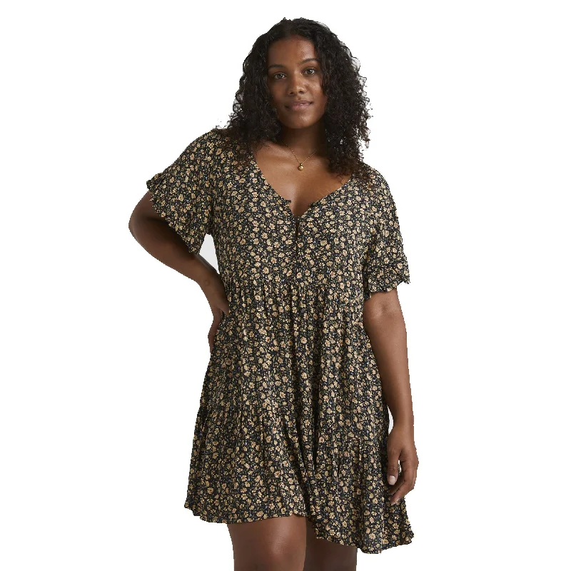 BILLABONG WOMENS MELLOW DRESS BLACK