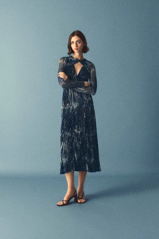 LUREX KNOT DRESS