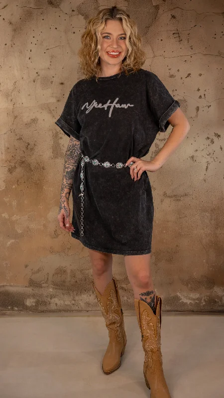 Yeehaw Acid Washed Dress