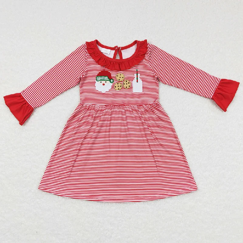 Baby Girls Dress Christmas Santa Cookie Long Sleeve Knee Length Dresses GLD0411 Tunics Favorite customer Baby Girls Dress Christmas Santa Cookie Long Sleeve Knee Length Dresses GLD0411 Tunics Favorite customer