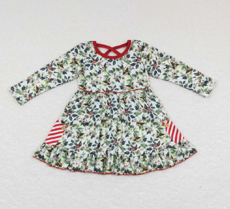 Baby Girls Dress Christmas Tree Leaves Knee Length Dresses GLD0389 Tunics Lace romantic Baby Girls Dress Christmas Tree Leaves Knee Length Dresses GLD0389 Tunics Lace romantic