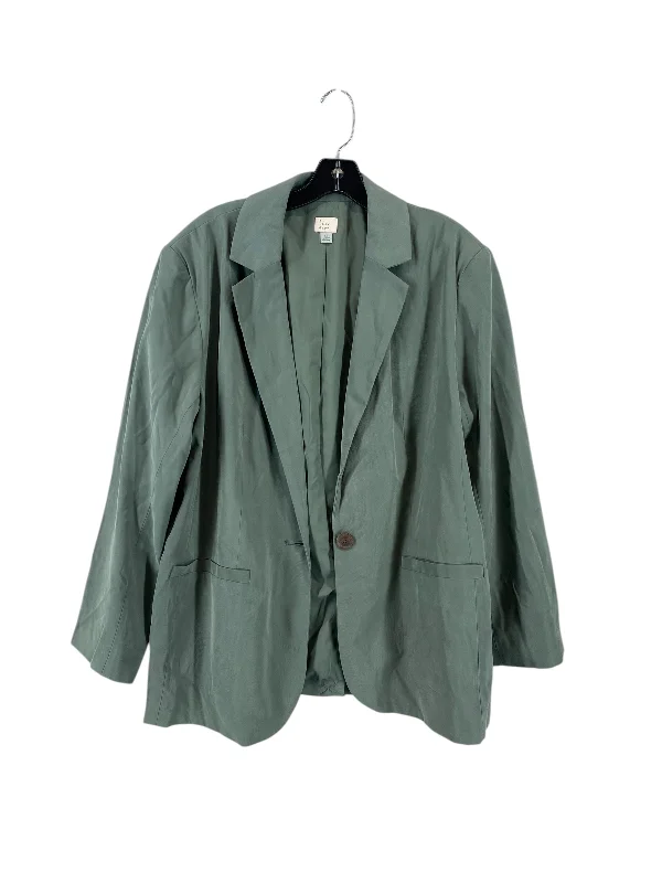 Blazer By A New Day In Green, Size: Xl Women's Advanced Suit