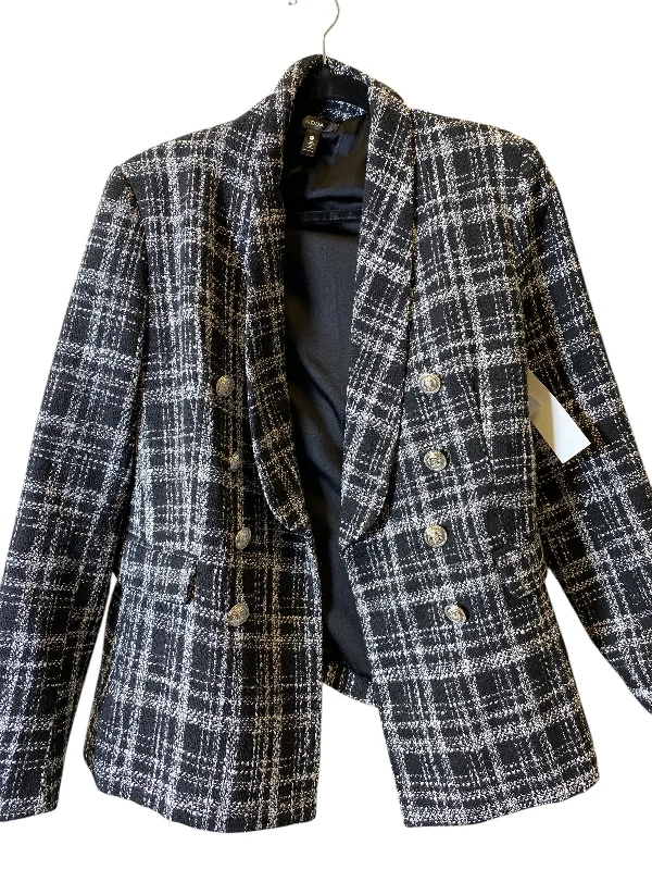 Blazer By Aqua In Black, Size: M Cotton Blend Blazer
