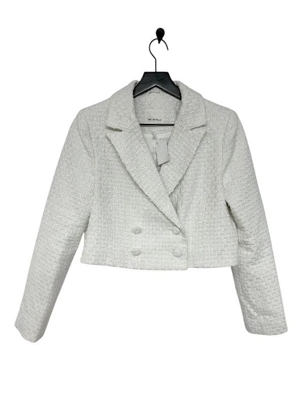Blazer By Avec Les Filles In White, Size: S Slimming Women's Blazer