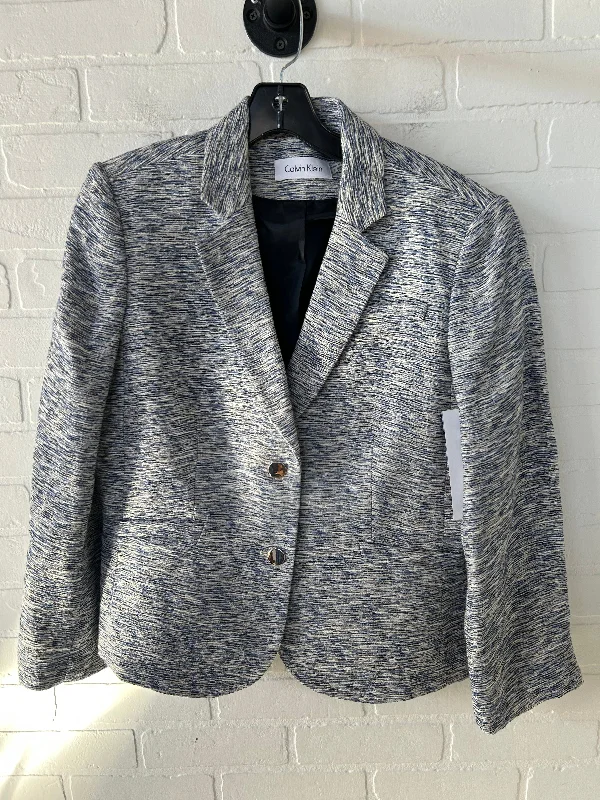 Blazer By Calvin Klein In Blue, Size: L Women's Casual Suit