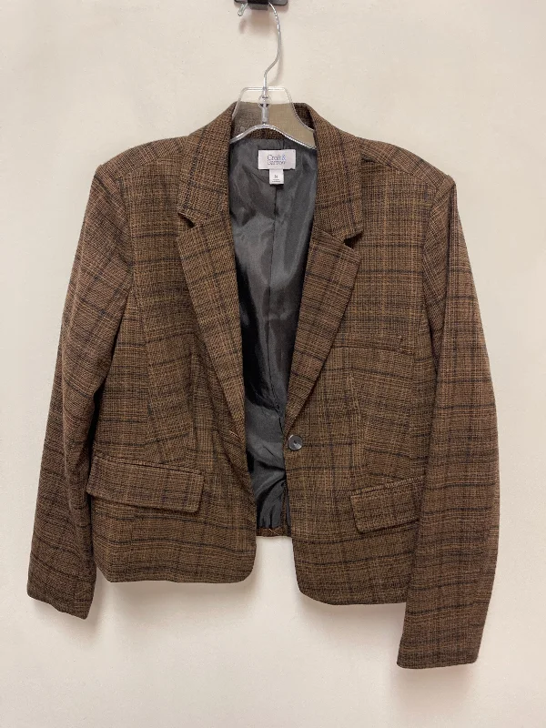 Blazer By Croft And Barrow In Black & Brown, Size: M Women's Fashion Blazer