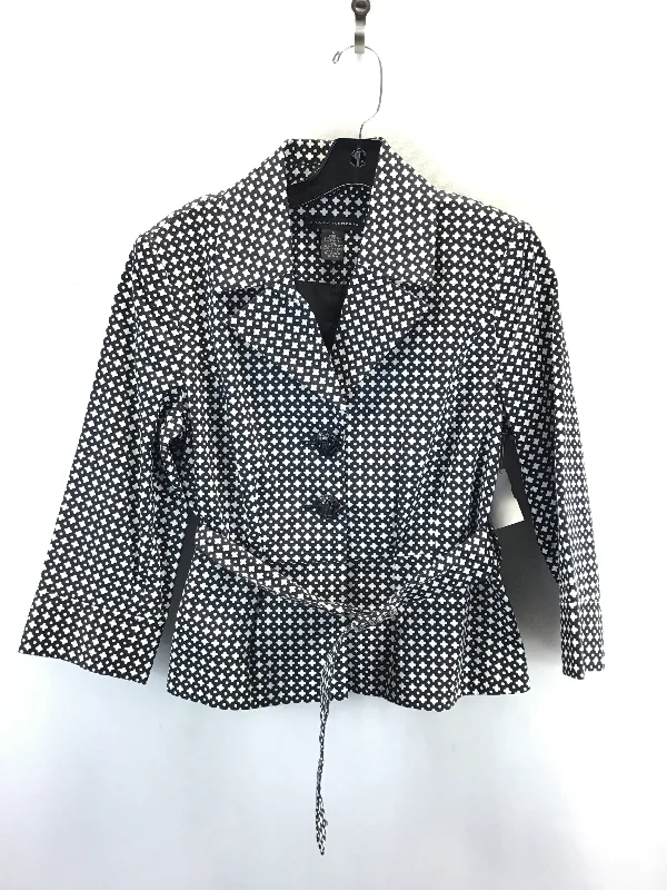 Blazer By Grace Elements In Black & White, Size: 6 Women's Premium Blazer