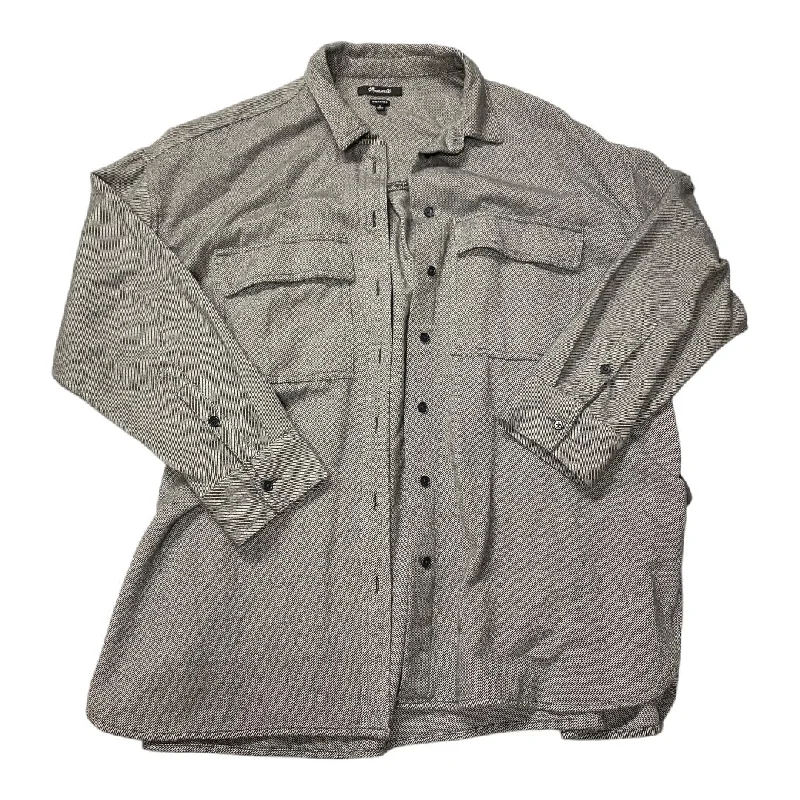 Blazer By Madewell In Grey, Size: M Women's High-End Blazer