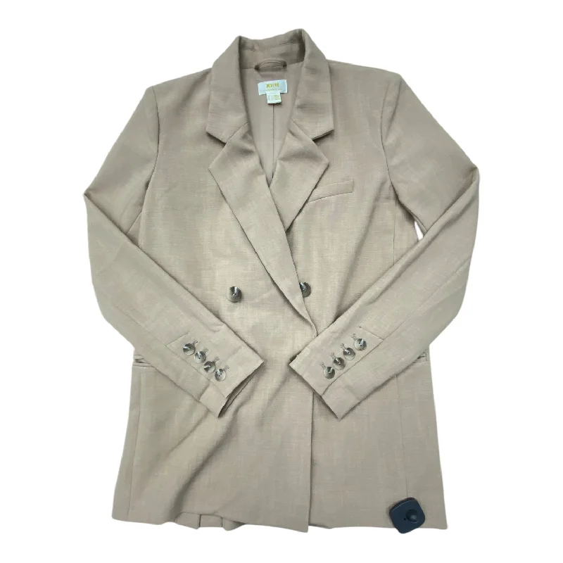 Blazer By Maeve In Tan, Size: 0 Women's Classic Blazer