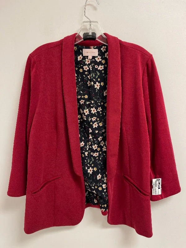 Blazer By Skies Are Blue In Red, Size: 2x Women's Boutique Suit
