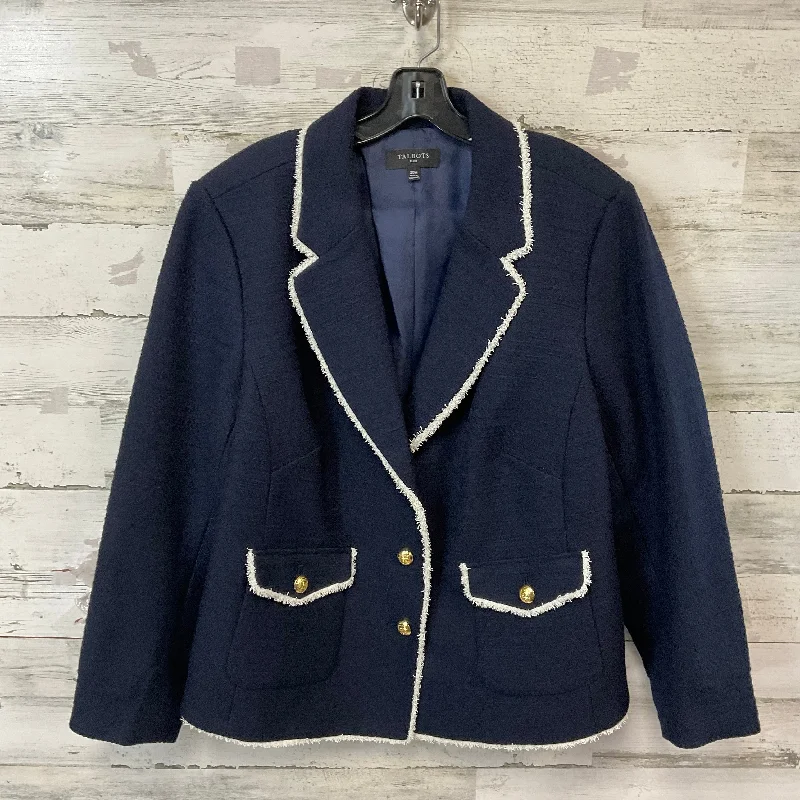 Blazer By Talbots In Blue, Size: 2x Women's Short Blazer