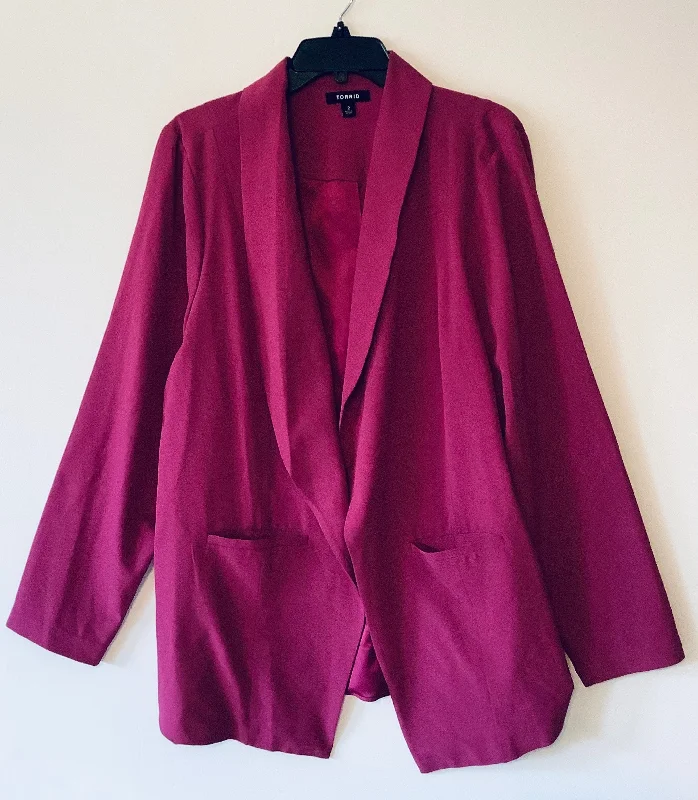 Blazer By Torrid In Pink, Size: 2x High-End Women's Suit