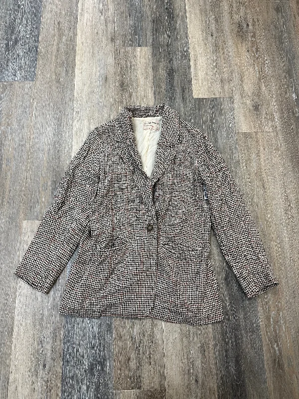 Blazer By We The Free In Plaid Pattern, Size: Xs Women's High-End Blazer