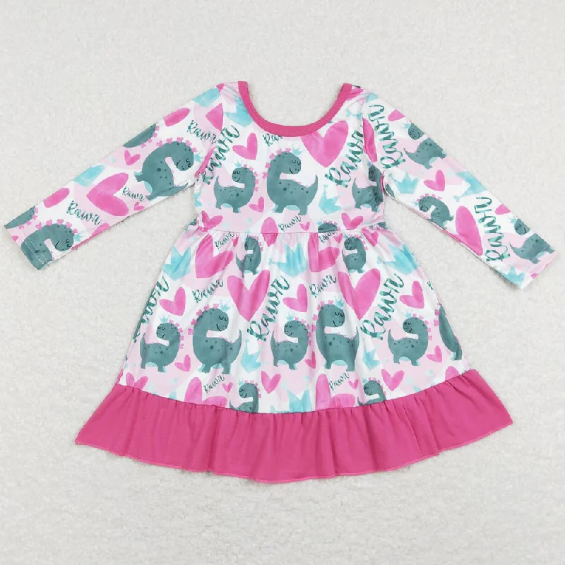 Boutique Baby Girls Dress Valentines Hearts Knee Length Dresses GLD0491 Tunics Spring floral Boutique Baby Girls Dress Valentines Hearts Knee Length Dresses GLD0491 Tunics Spring floral