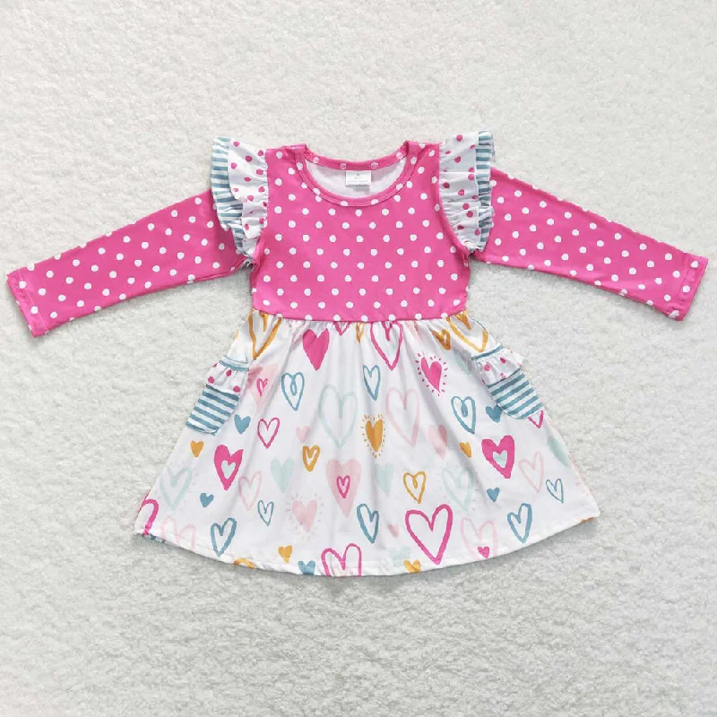 Boutique Kids Girls Dress Love Valentine`s Day Knee Length Dresses GLD0489 Tunics Evening elegant Boutique Kids Girls Dress Love Valentine`s Day Knee Length Dresses GLD0489 Tunics Evening elegant
