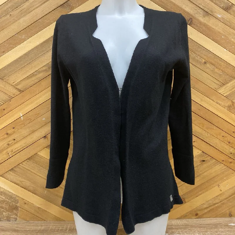 Dale of Norway - Women's Wool Cardigan - MSRP comp $285: Black-women-MD Print Jacquard Patchwork Dale of Norway - Women's Wool Cardigan - MSRP comp $285: Black-women-MD Print Jacquard Patchwork