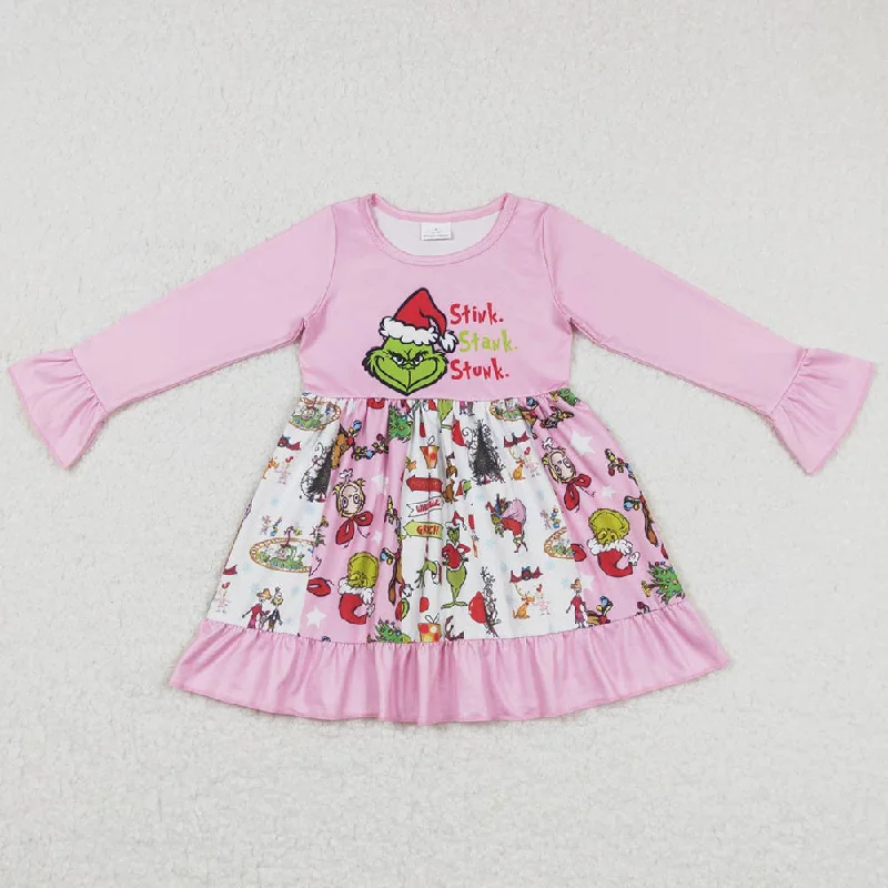 Fashion Baby Girls Dress Christmas Cartoon Dresses GLD0457 Tunics Bestseller popular Fashion Baby Girls Dress Christmas Cartoon Dresses GLD0457 Tunics Bestseller popular