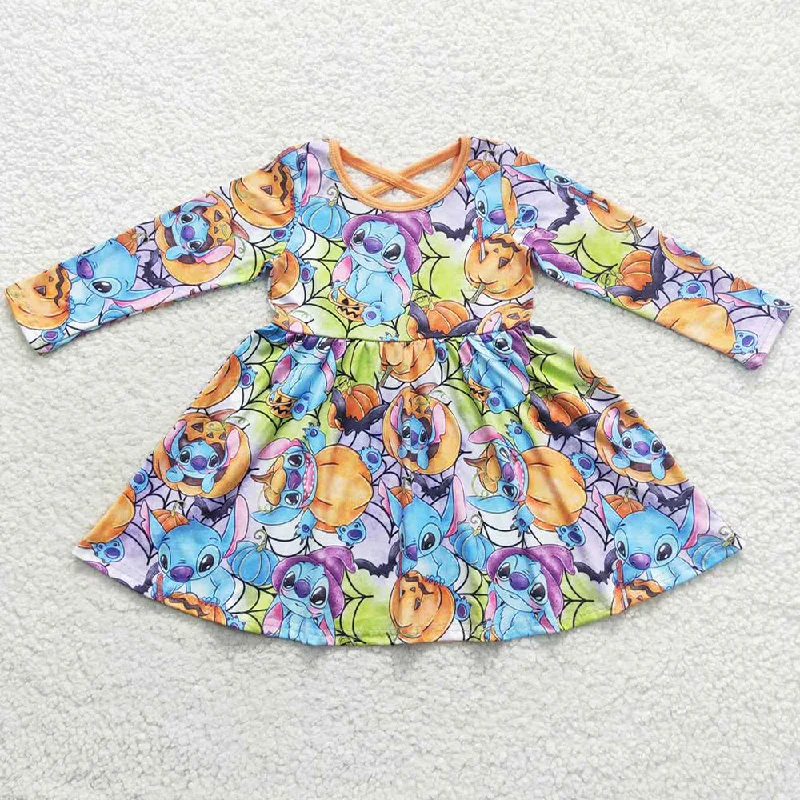 Fashion Kids Girls Dress Long Sleeve Halloween Dresses GLD0330 Halter Neckline Beach Fashion Kids Girls Dress Long Sleeve Halloween Dresses GLD0330 Halter Neckline Beach