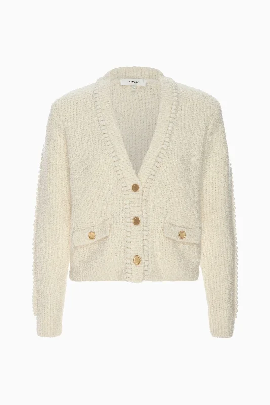 Frame Denim Double Pocket Cropped Cardigan - Cream Faux Fur Fabric Real Fur Fabric Shearling Fabric Frame Denim Double Pocket Cropped Cardigan - Cream Faux Fur Fabric Real Fur Fabric Shearling Fabric