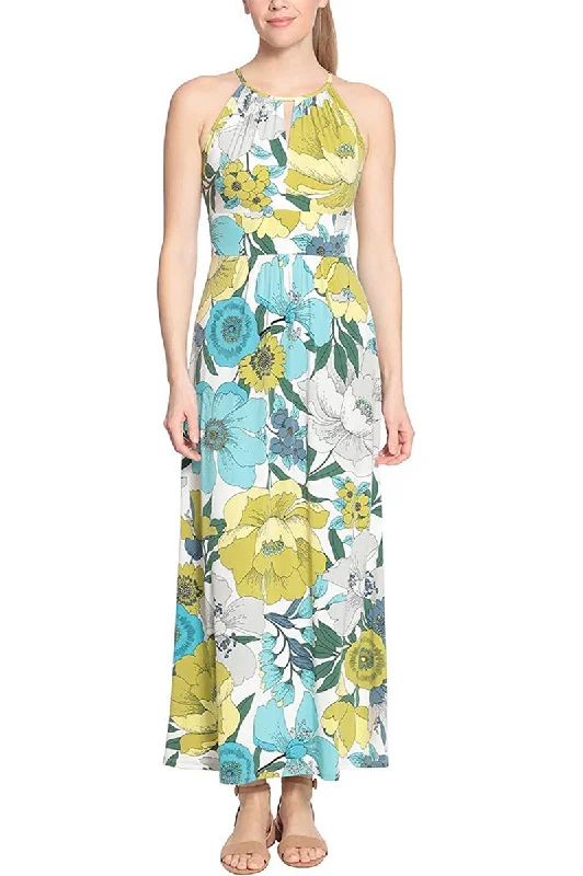 London Times Halter Neck Keyhole Front Bodycon Multi Print Jersey Maxi Dress Tunics Recommended stylist London Times Halter Neck Keyhole Front Bodycon Multi Print Jersey Maxi Dress Tunics Recommended stylist