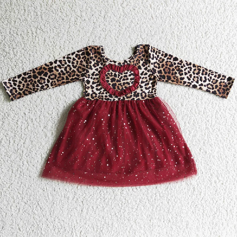 New Fashion Baby Girl Dress Love Leopard Print Boutique Girls Dress GLD0139 Tunics Chic fashionable New Fashion Baby Girl Dress Love Leopard Print Boutique Girls Dress GLD0139 Tunics Chic fashionable