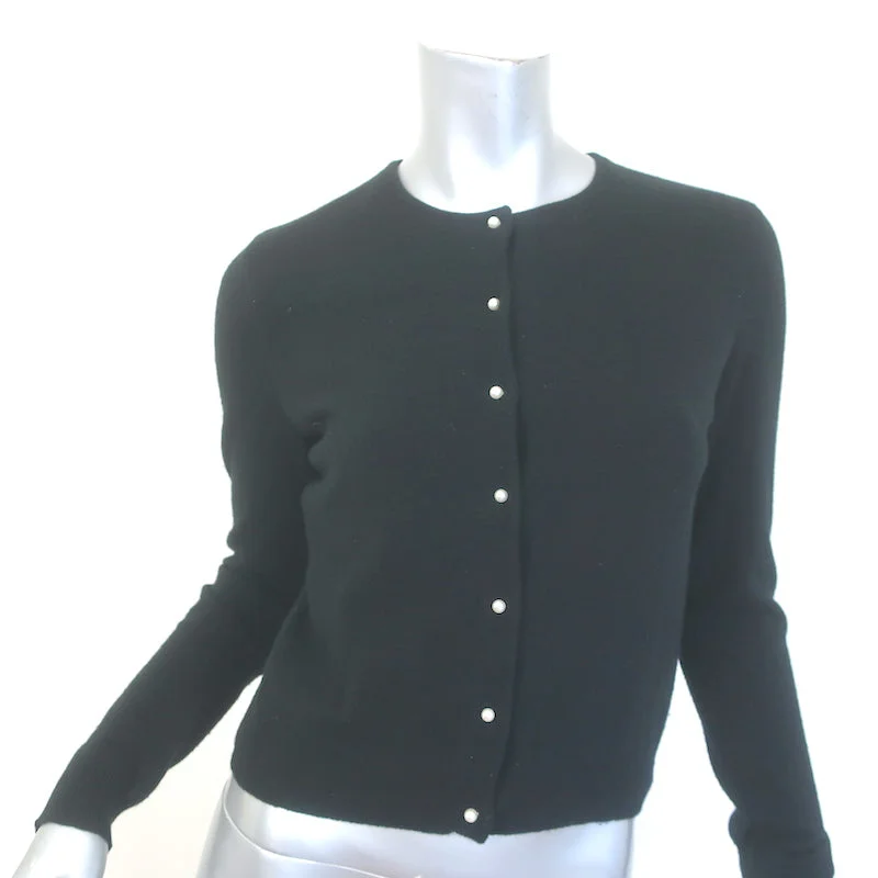 Ralph Lauren Black Label Cashmere Pearl Button Cardigan Black Size Medium Button Cardigan Zip Cardigan Pullover Cardigan Ralph Lauren Black Label Cashmere Pearl Button Cardigan Black Size Medium Button Cardigan Zip Cardigan Pullover Cardigan