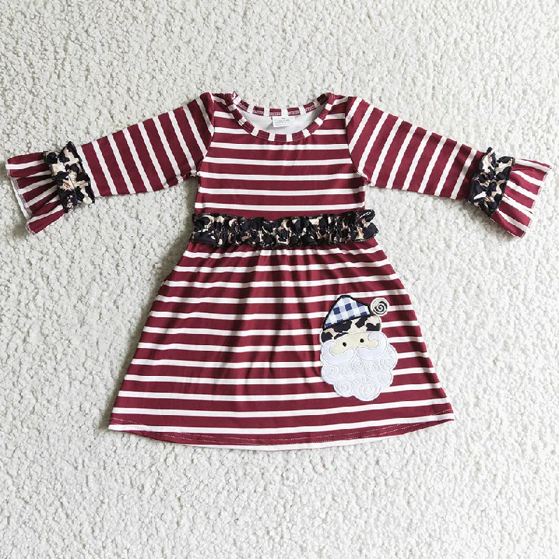 RTS Baby Girl Dress Santa Claus Embroidery Christmas Long Sleeve Girls Dresses GLD0071 Tunics Cozy comfortable RTS Baby Girl Dress Santa Claus Embroidery Christmas Long Sleeve Girls Dresses GLD0071 Tunics Cozy comfortable