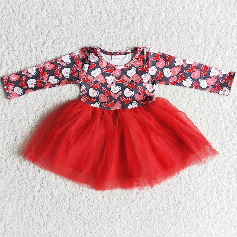 Valentine's Day Baby Girls Dress Long Sleeve Love Dresses 6 A26-19 Tunics Favorite customer Valentine's Day Baby Girls Dress Long Sleeve Love Dresses 6 A26-19 Tunics Favorite customer