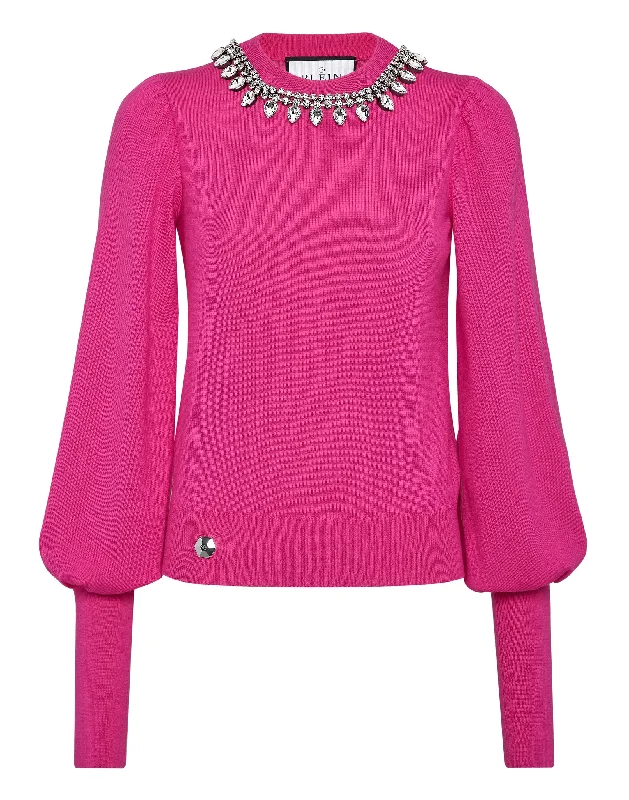 Knit Pullover Cap Sleeve Casual