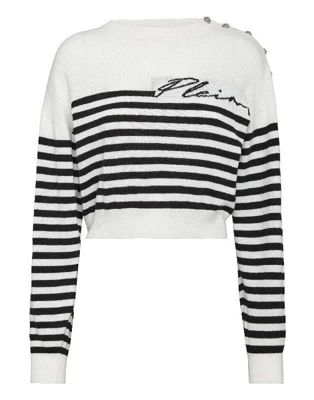 Mariner Cashmere Pullover Round Neck LS Flare Sleeve Stylish