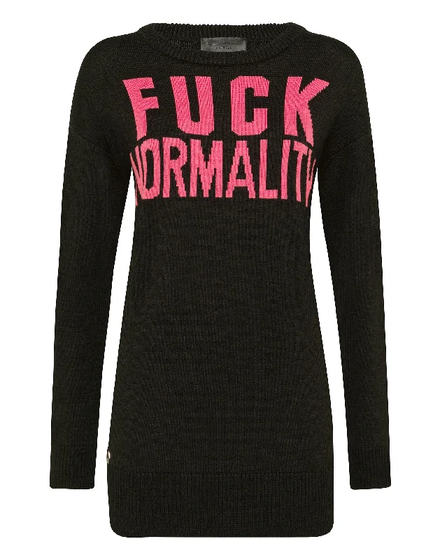 Pullover Round Neck LS Statement Long Bell Sleeve