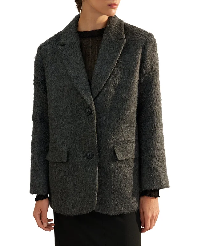 Trendyol Oversized Coat Striped Polka Dot Solid