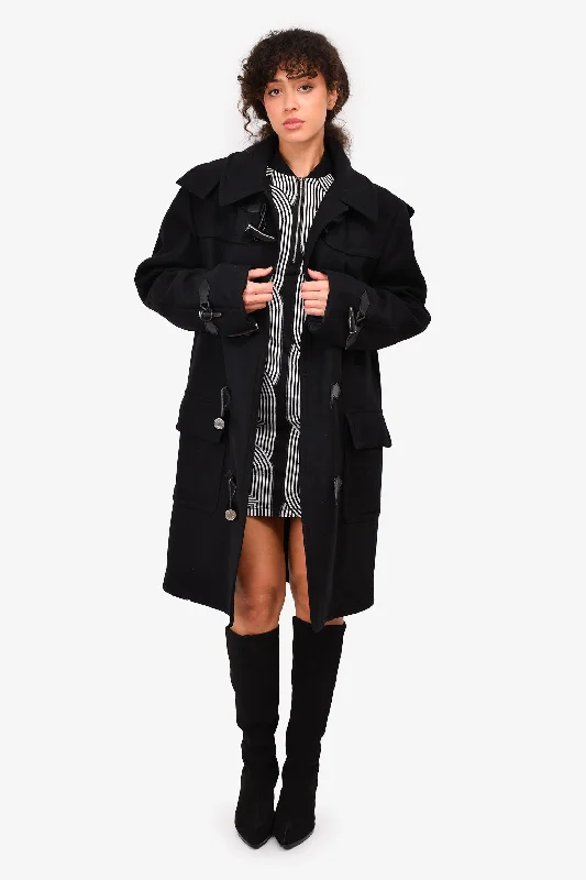 Hermès Black Cashmere 'Liverpool' Coat Size 50 Mens Bolero Crop Top Camisole