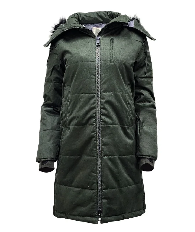 HoodLamb Women's Deep Army Green Nordic Hemp Warm Vegan Puffer Coat X-Small NWT Raincoat Turtleneck Coat Wrap Coat HoodLamb Women's Deep Army Green Nordic Hemp Warm Vegan Puffer Coat X-Small NWT Raincoat Turtleneck Coat Wrap Coat