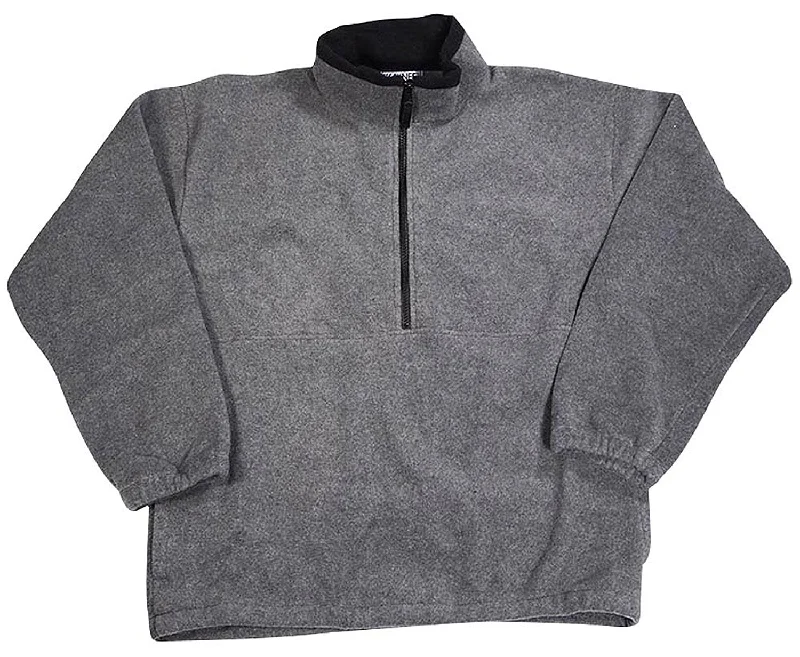 Kaynee - Big Boys Polar Fleece 1/2 Zip Pullover Ruffled Neck Pullover