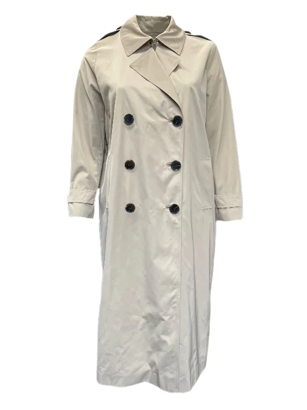 Marina Rinaldi Women's Beige Tecnica Double Breasted Trench Coat Size 16W/25 NWT Suede Faux Fur Shearling Marina Rinaldi Women's Beige Tecnica Double Breasted Trench Coat Size 16W/25 NWT Suede Faux Fur Shearling