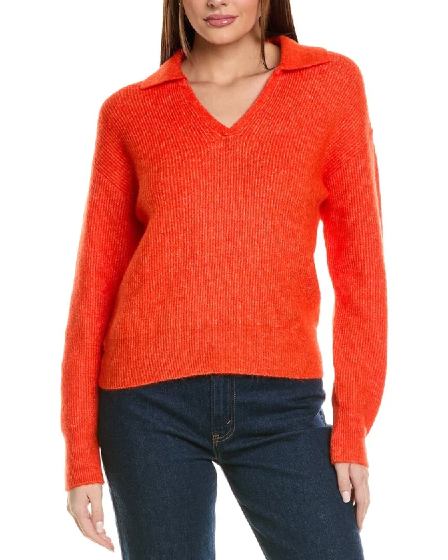 Michael Stars Stevie Collared Pullover High Neck Pullover