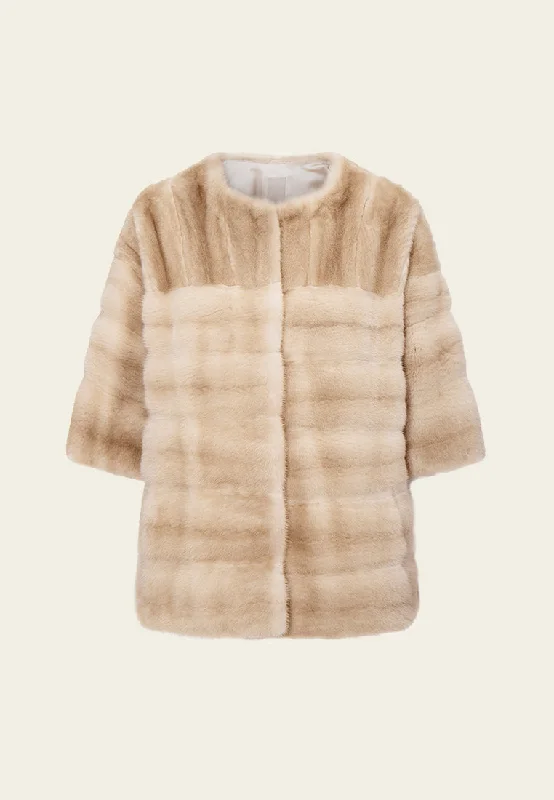 Ombré effect Panelled Fur Cropped Coat Boat Neck Jacket Square Neck Jacket One-Shoulder Jacket Ombré effect Panelled Fur Cropped Coat Boat Neck Jacket Square Neck Jacket One-Shoulder Jacket