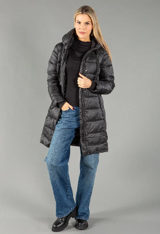Padded Lightweight Coat Nylon Polyester Spandex
