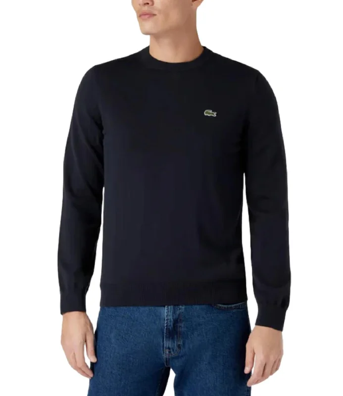 Lacoste pullover blu uomo Chenille Soft Sweater