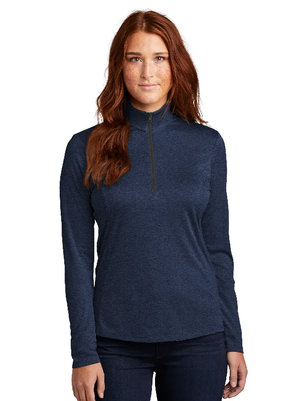 Women's Half-Zip Pullover Batwing Sleeve Top