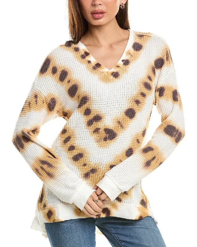 XCVI Oxley V-Neck Pullover Fleece Warm Pullover